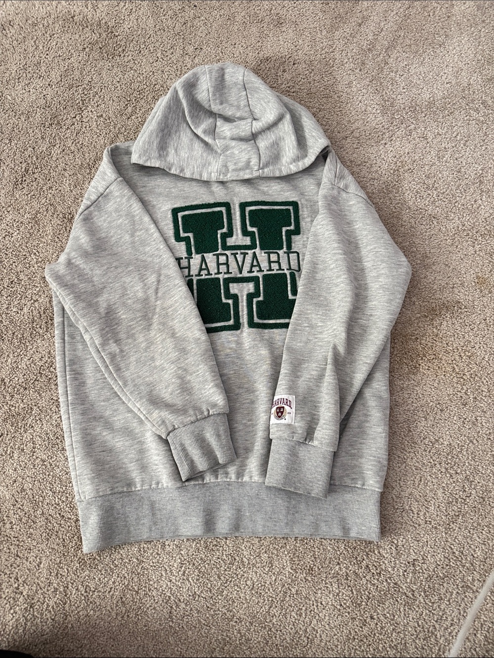 Classic girls set in light gray with a bold green logo